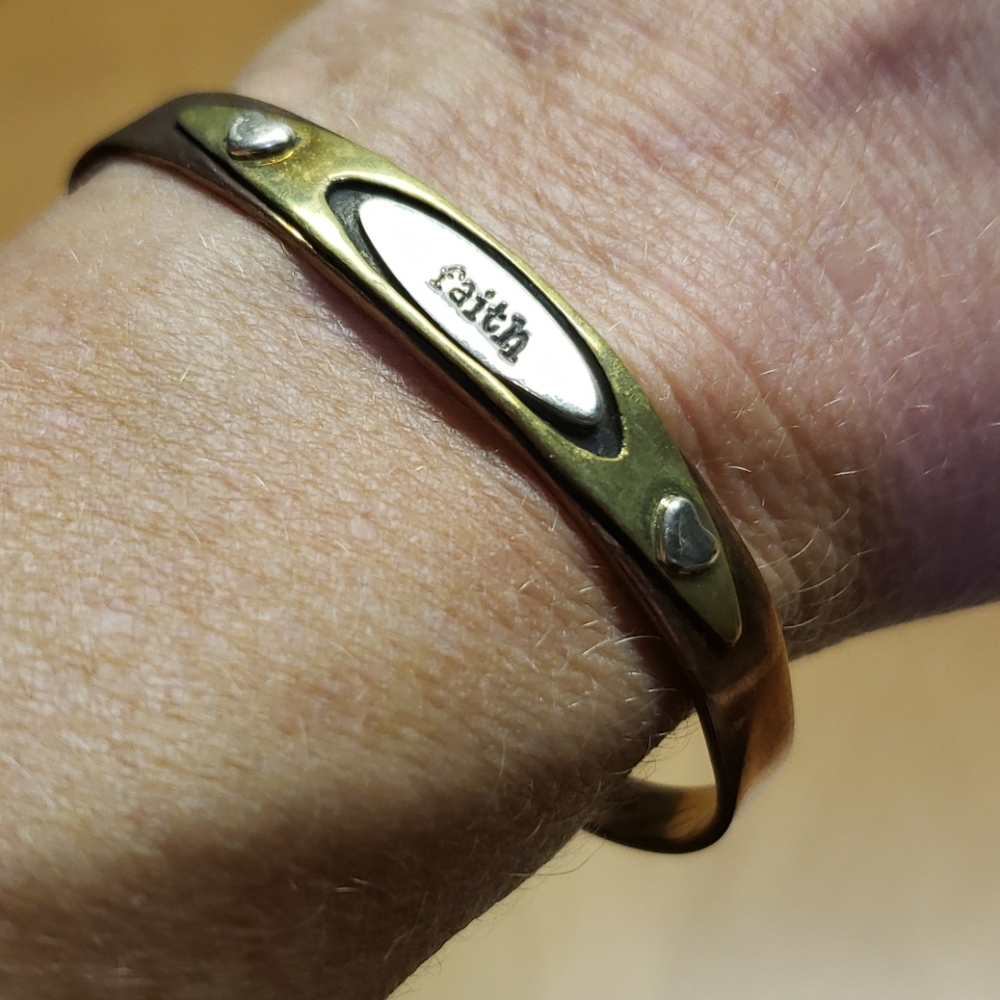 Copper cuff / faith